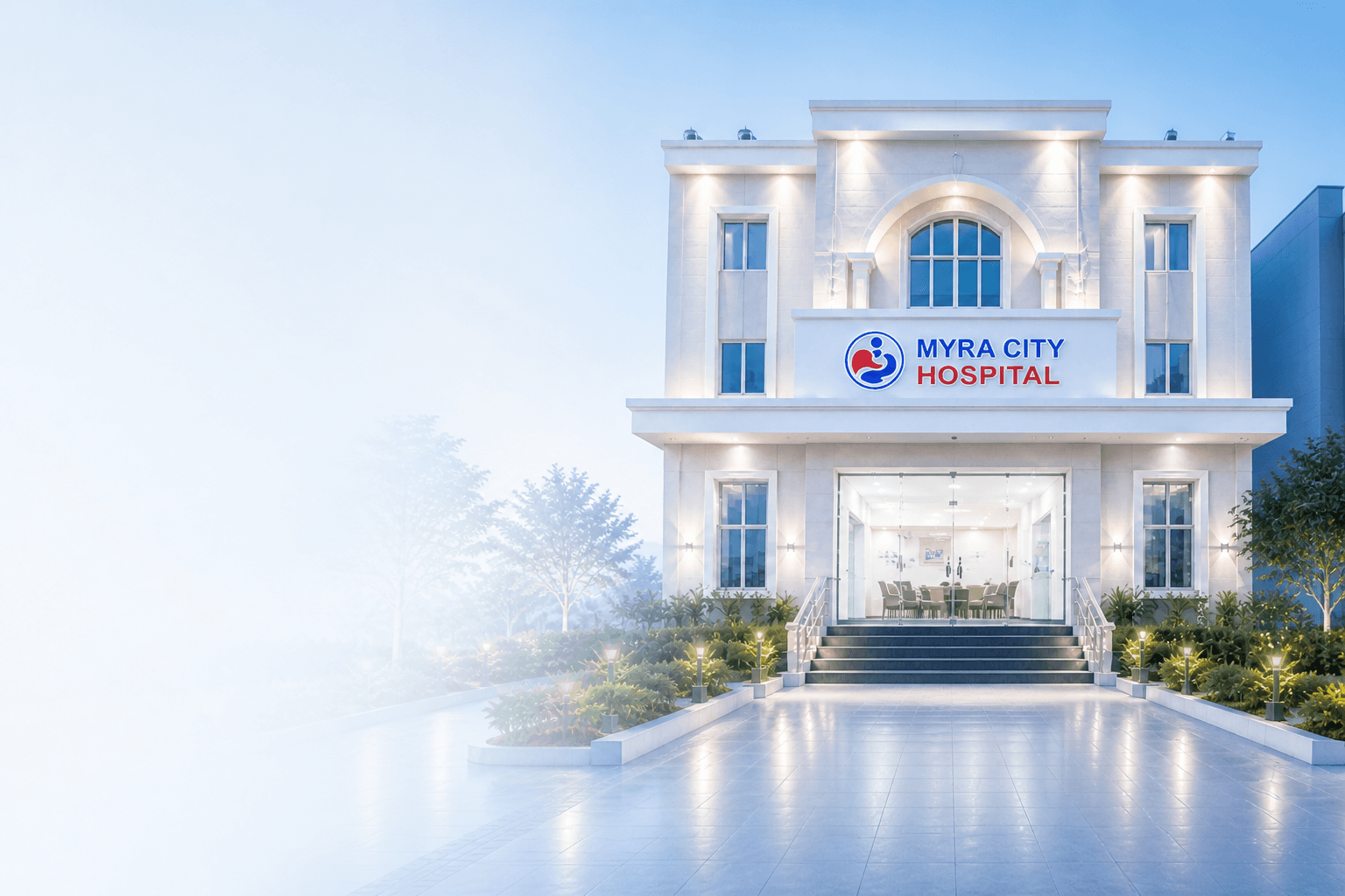 Myra City Hospital Lucknow gastro hospital building